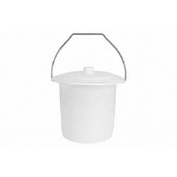 Toiletemmer Wit D18,5cm H20cm H20cm-dia18.5cm - 4.3l 