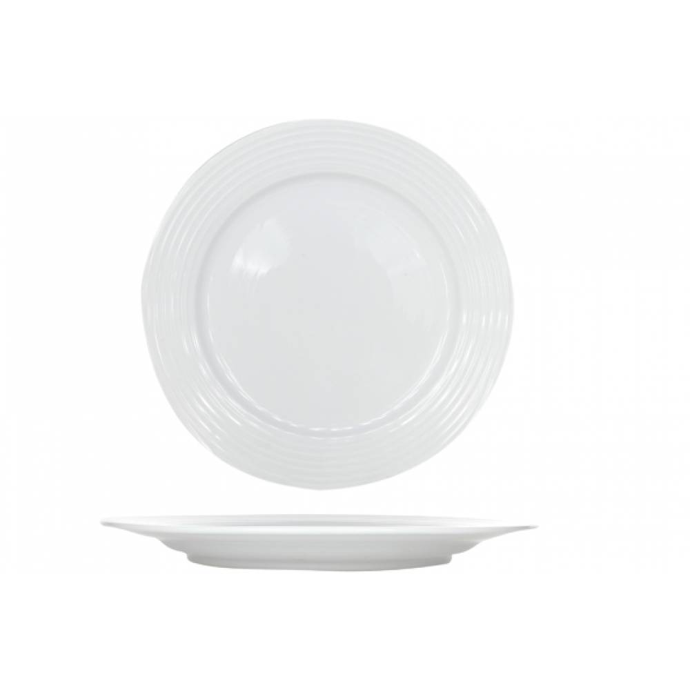 Cosy & Trendy Platte borden Linea White Plat Bord 25,5cm