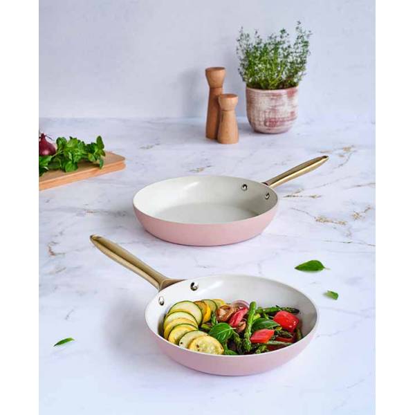 Elegance Braadpan Set2 Terracotta D24+28 Cm 