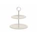 Etagere Wit H24-21-17cm 2niveaus  