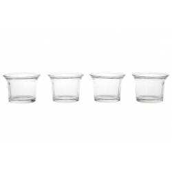 Cosy & Trendy THEELICHTH. CLEAR  ROND D6,5XH4,7 SET 4 
