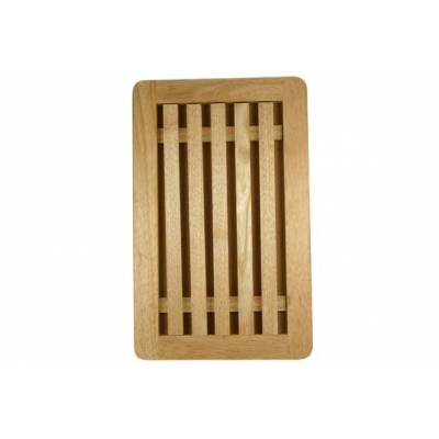 Broodsnijplank Met Opvangbakje 38,5x24,2 X2cm Rubberwood  Cosy & Trendy