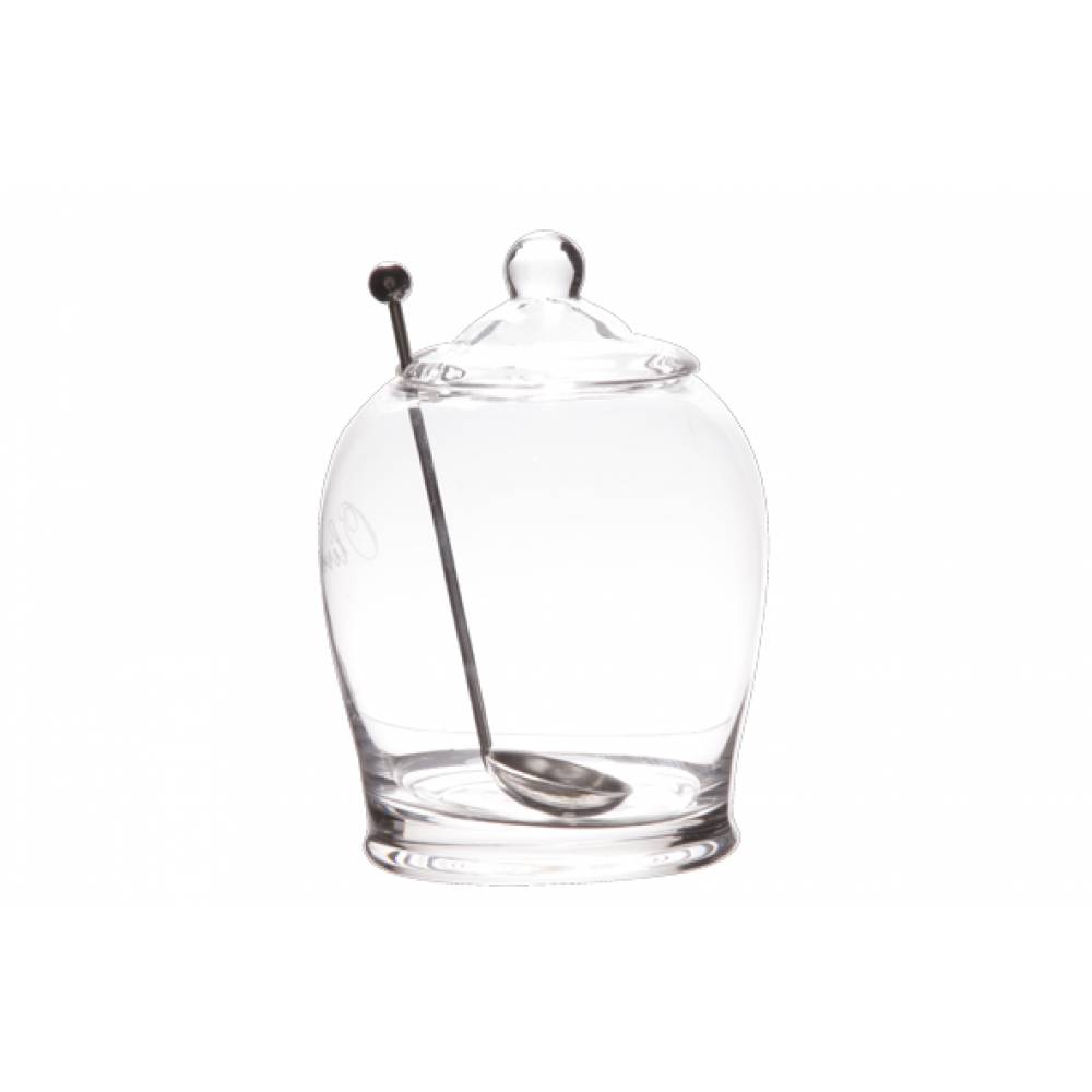 Cosy & Trendy Serveerkommen Olijfpot Met Lepel D7xh14cm Glas-inox