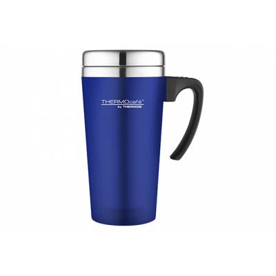 Soft Touch Travel Mug Blauw 420ml   Thermos