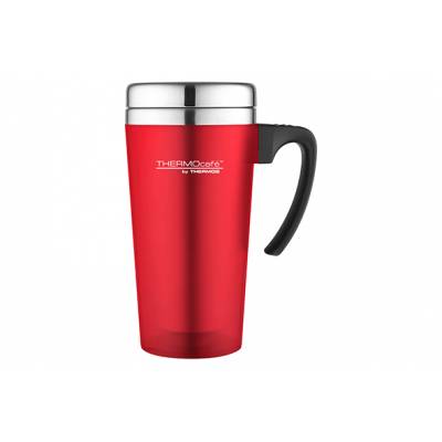 Soft Touch Travel Mug Rood 420ml   Thermos