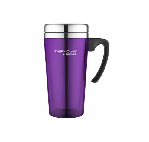 Soft Touch Travel Mug Paars 420ml   Thermos