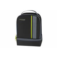 Neo Dual Compartm Lunchkit Zwart-limes 