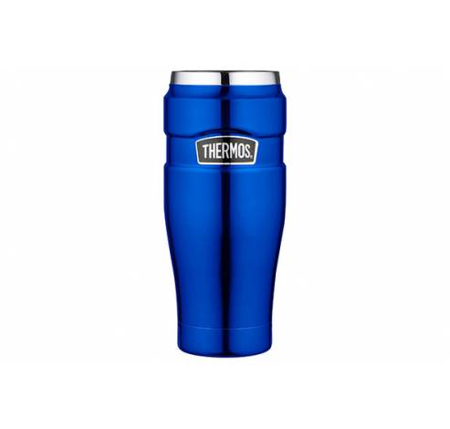 King Tumbler Mug Metalic Blauw 470ml 8.5x8.5xh20cm  Thermos