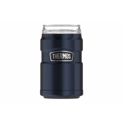 King 2in1 Beker Blikjeskoeler Blauw 290m L 7.5x7.5x11.5cm  Thermos