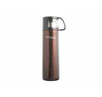 Tc Thermomode Bouteille Isotherme 500ml Bordeaux - Bouchon À Vis - Incl. Tasse 