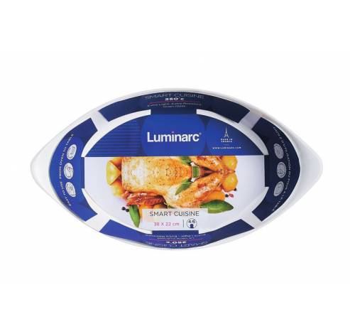 Smart Cuisine Carine Plat Ovale 38x22   Luminarc