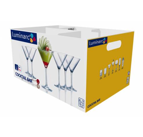 Cocktail Bar Martini Glas Op Voet 30cl   Luminarc