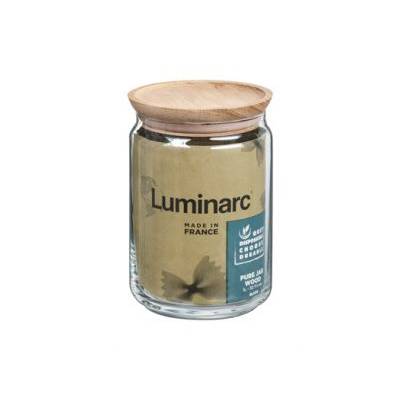 Pure Jar  Voorraadpot Houten Deksel 1l Durable  Luminarc