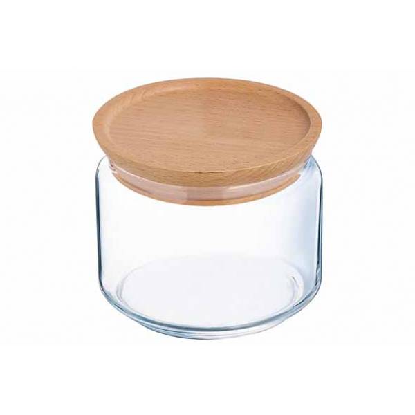 Pure Jar Voorraadpot Houten Deksel 0,50l Durable 