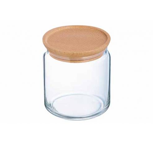 Pure Jar Voorraadpot Houten Deksel 0,75l Durable  Luminarc