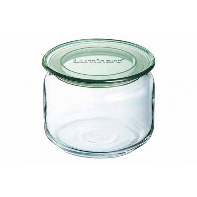 Pure Jar Voorraadpot 50cl Groen Deksel D10,5xh8,4cm  Luminarc