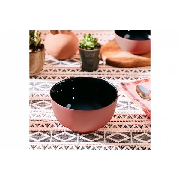 Vicky Bowl Zwart-terracotta D14,5xh7,9cm  