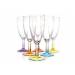 Crazy Colors Champagneglas S6ass 14cl  
