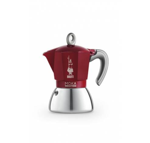 Moka Induction Cafetiere Rouge 6t   Bialetti