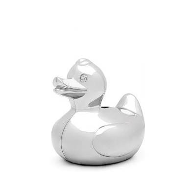 SPAARPOT DUCK SILVER 12X9X10.7 CM  Zilverstad