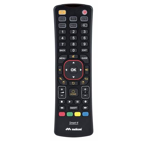 Smart 4 universele afstandsbediening smart tv 4 in 1 Qwerty air mouse zwa  Meliconi