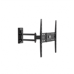 Meliconi FM-400 muurbeugel wendbaar dubbele arm voor 32-80 inch tv + HDMI kabel 2m zwart 