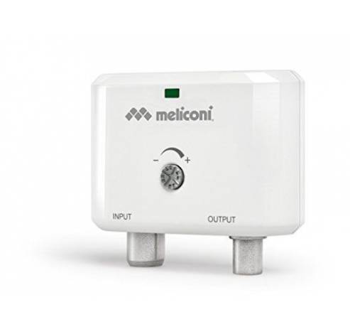 AMP 20 MINI indoor luchtsignaal versterker 25 dB 4G/LTE filter wit  Meliconi