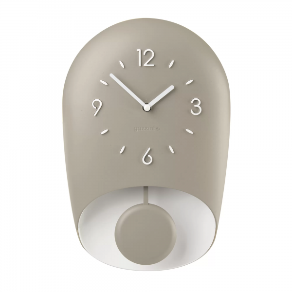 BELL WALL CLOCK 'HOME' Taupe 