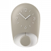 BELL WALL CLOCK 'HOME' Taupe 