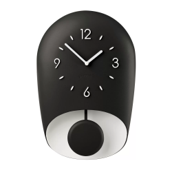 BELL WALL CLOCK 'HOME' Charcoal 