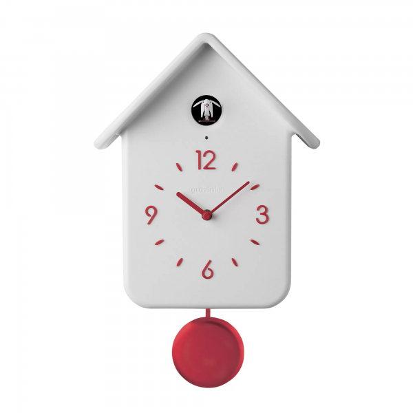 QQ CUCKOO CLOCK W/PENDULUM HOME White 