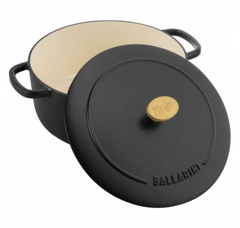 Bellamonte Ronde cocotte 20 cm - zwart  Ballarini