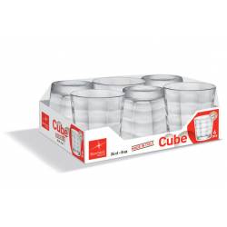 Cube Tumbler 24cl Set6  