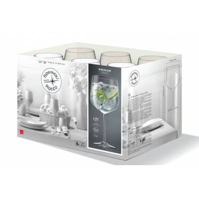 Premium Cocktailglas Gin 76cl Set6(5+1 ) Open Doos  Bormioli Rocco