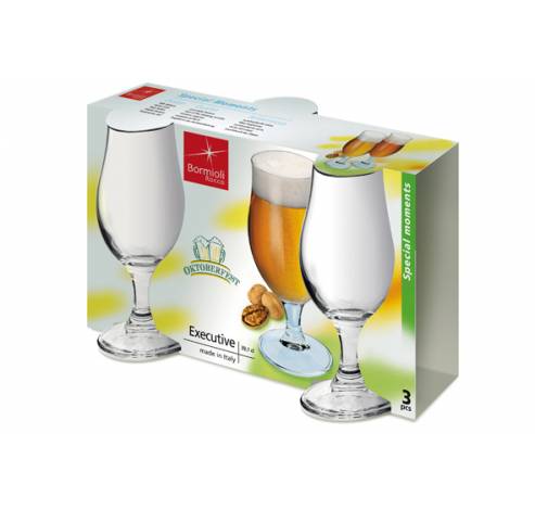 Executive Bierglas 37.5 Cl Set3   Bormioli Rocco