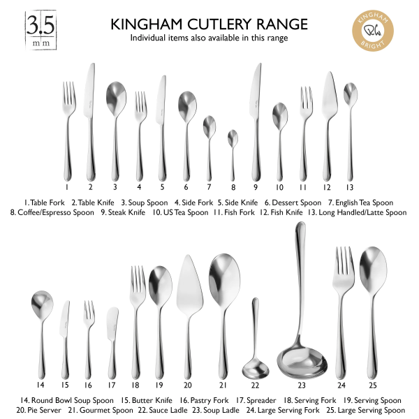 Kingham 84-delige bestekset uit rvs 