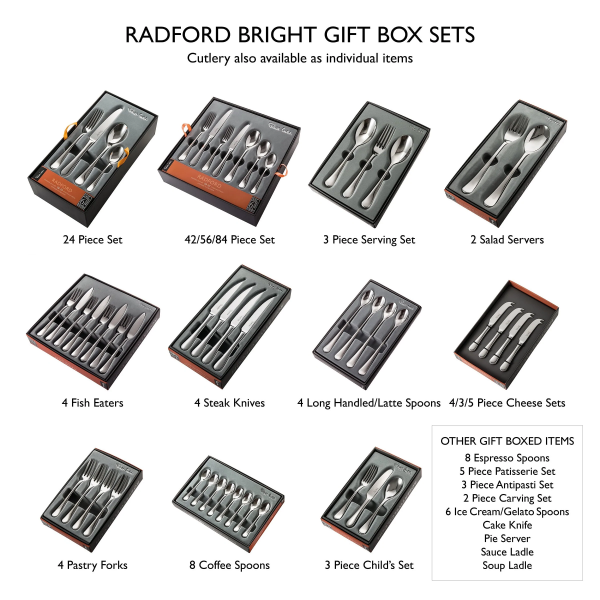 Radford 3-delige set met 2 serveerlepels en serveervork uit rvs 