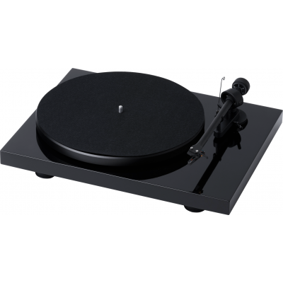 Debut Recordmaster II OM5e Platenspeler - Pianolak Zwart  Pro-Ject