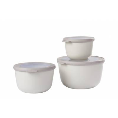 Cirqula set 3-pcs (500, 1000, 2000ml) Nordic White 