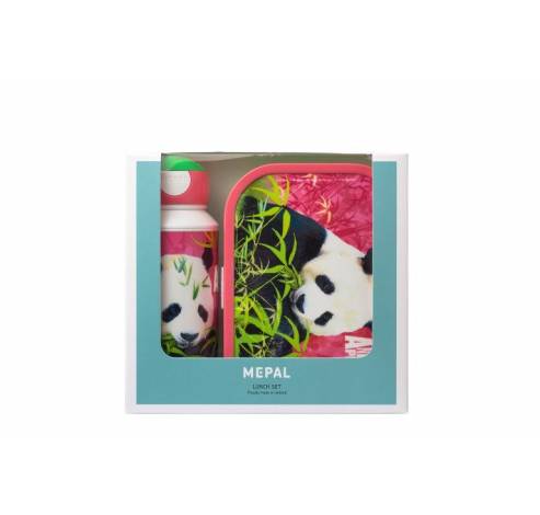 Campus Set pop-up drinkfles en lunchbox Animal Planet Panda  Mepal
