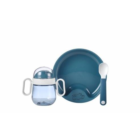 set babyservies mio 3-delig - deep blue  Mepal