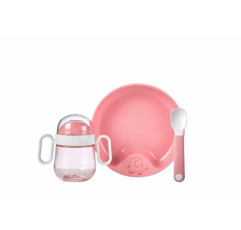 set babyservies mio 3-delig - deep pink  Mepal