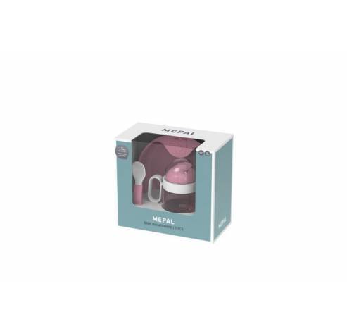 set babyservies mio 3-delig - deep pink  Mepal