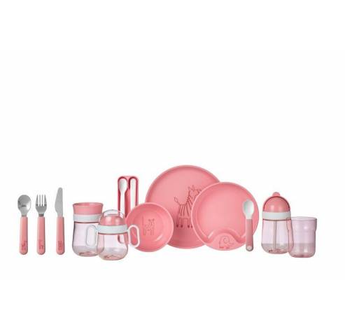 set babyservies mio 3-delig - deep pink  Mepal