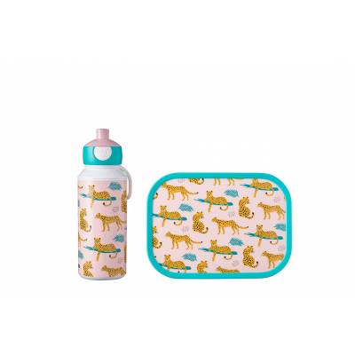 Campus Lunchset (pop-up + lunchbox) - Leopard  Mepal