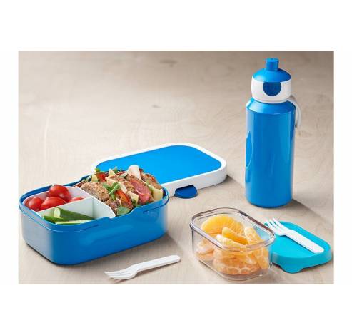 Campus Giftset (waterfles + lunchbox + fruitbox) - turquoise  Mepal