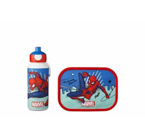 Lunchset Campus (pop-up fles en lunchbox) - Spiderman  Mepal