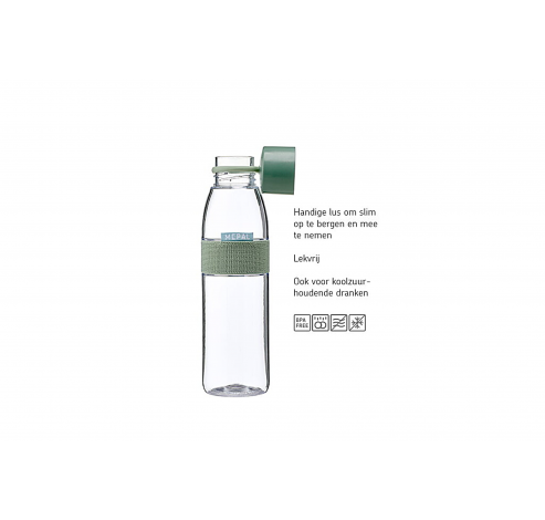 Bouteille d'eau Ellipse 500 ml - Nordic sage  Mepal