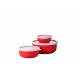 Lumina set bewaardoos 3-delig (250+750+1500) - nordic red 