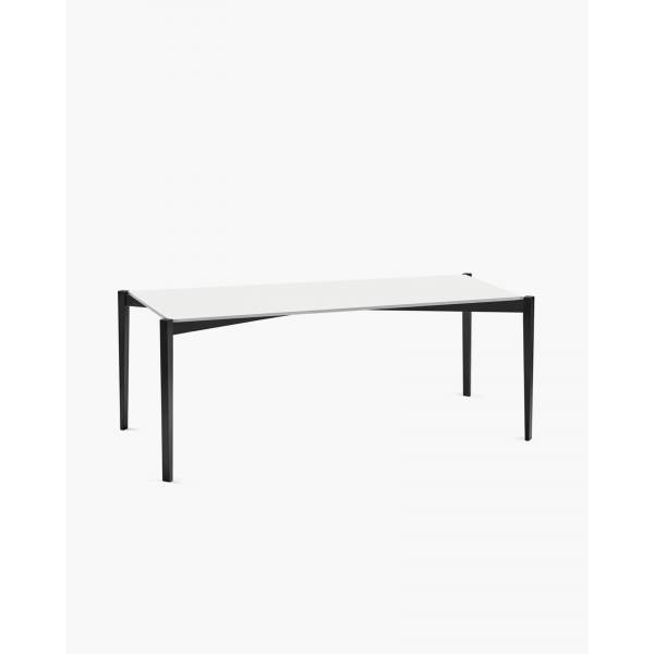 TAFEL RECHTHOEKIG ÉLOÏS L194 x B97 x H75 CM BEUK ZWART - GEBROKEN WIT 